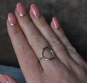 "All of me" Chunky Sterling Silver Circle ring