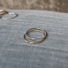 Load image into Gallery viewer, &quot;All of Me&quot; hammered stacking rings