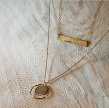 Load image into Gallery viewer, Hammered Bar Necklace